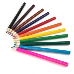 Clearance Chunky Hexagonal Coloured Pencils Assorted Drawing|Tts Brand