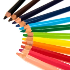 Clearance Chunky Hexagonal Coloured Pencils Assorted Drawing|Tts Brand