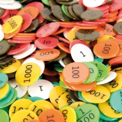 Best Coloured Plastic Place Value Counters 990pcs Exploring Numbers|Number
