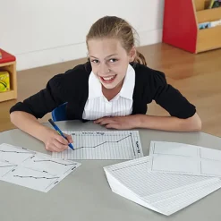 Online Data Handling Whiteboards with Graph Template A4 35pk Teaching Aids|Algebra