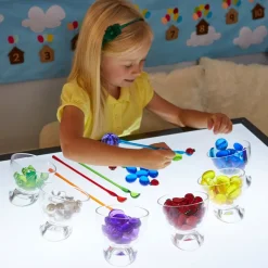 New Easy Reach Sorting Sweetie Jar Set Clear 6pcs Tubs & Jars|Sorting & Classification