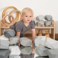 New Eco Balancing Boulders Grey Construction|Construction Sets