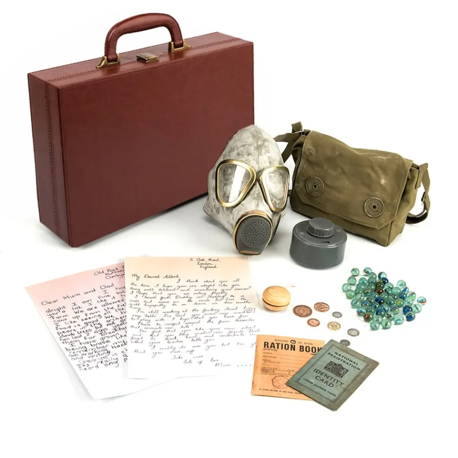 New Evacuee's Suitcase of Belongings Second World War|Historical People & Events