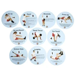 Best Fitness Sequence Floor Spot Markers 10pk Gymnastics & Dance|Gymnastics & Dance