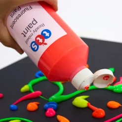 New Fluoro Ready Mixed Paint Assorted 6x500ml Art|Festivals & Celebrations