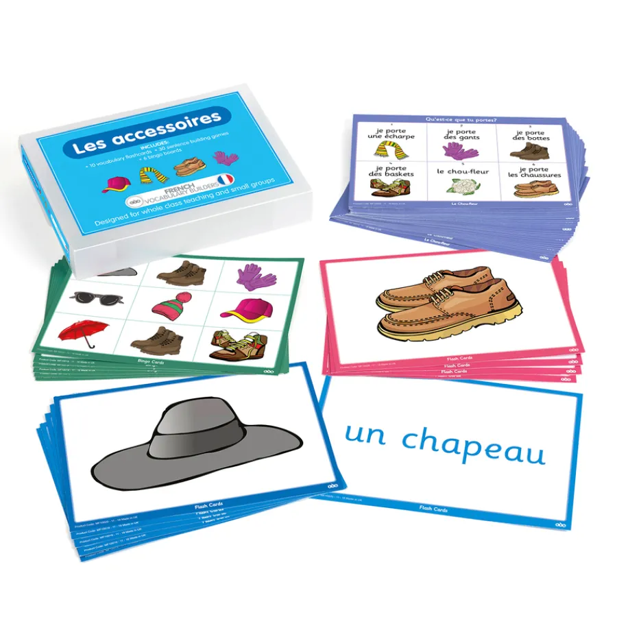 Discount French Accessories Vocabulary Builder Activity Cards 46pk French|Topics & Cultures