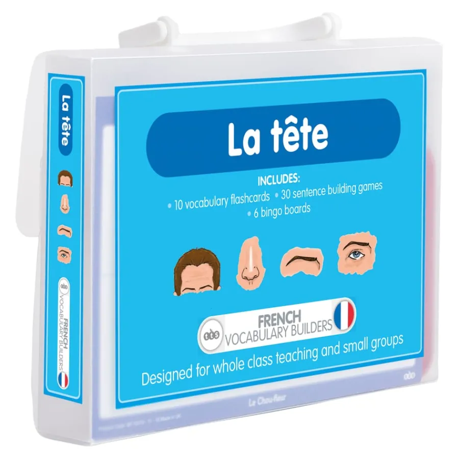 Clearance French Facial Features Vocabulary Builder Activity Cards 46pk French|Topics & Cultures