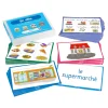 Clearance French In the Town Vocabulary Builder Activity Cards 46pk French|Topics & Cultures