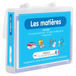 New French School Subjects Vocabulary Builder Activity Cards 46pk French|Topics & Cultures