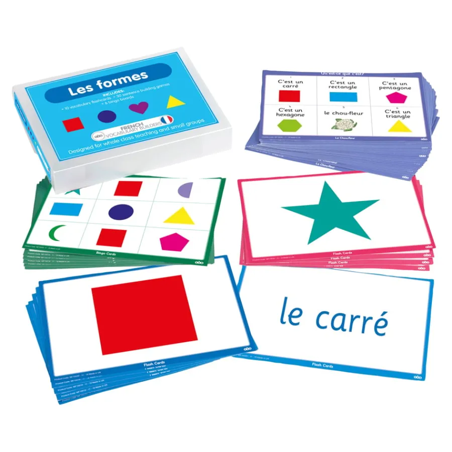French Shapes Vocabulary Builder Activity Cards 46pk French|Topics & Cultures
