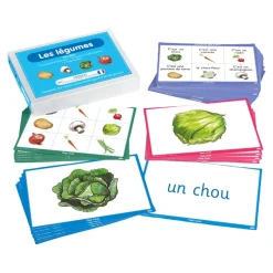 French Vegetables Vocabulary Builder Activity Cards 46pk French|Topics & Cultures