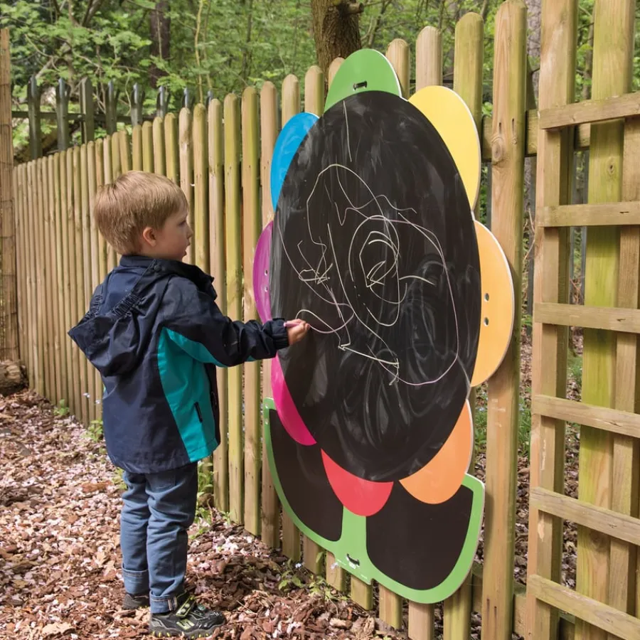 Online Giant Mark Making Chalkboard Daisy Outdoor Art|Outdoor Art