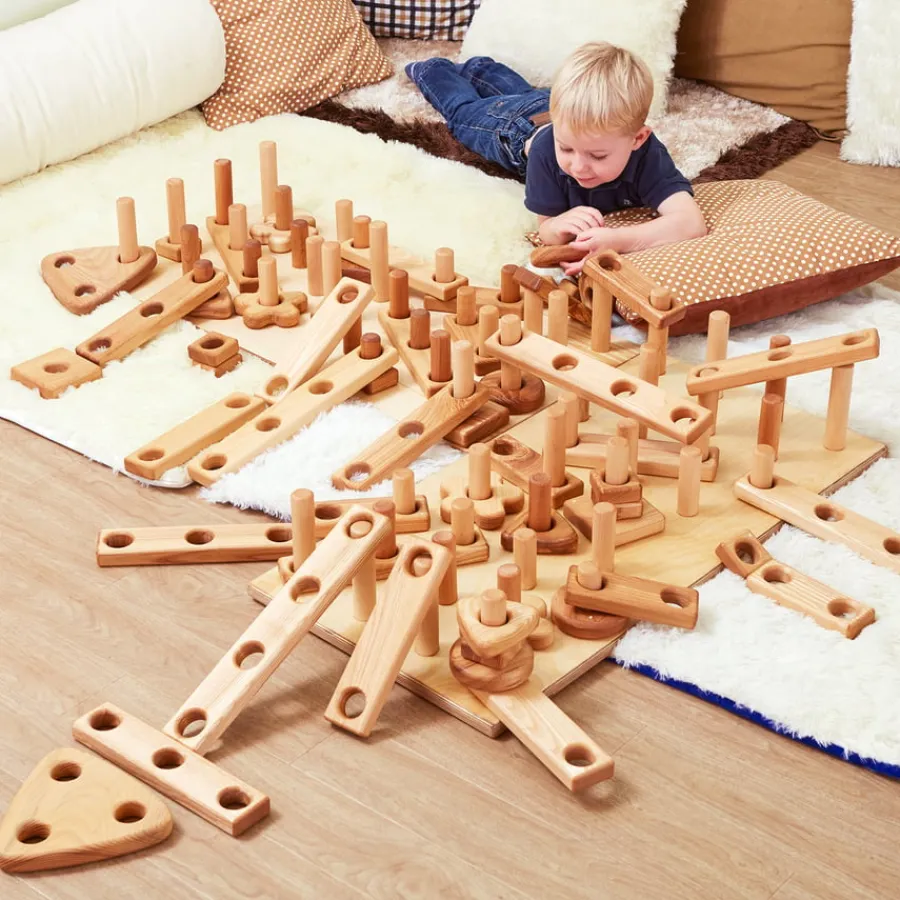 Sale Giant Wooden Stack & Build Construction Set Construction|Construction Sets