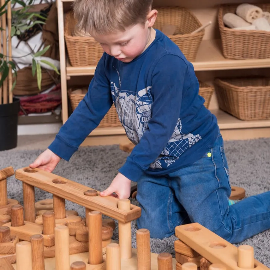 Online Giant Wooden Stack & Build Construction Blocks Construction|Construction Sets