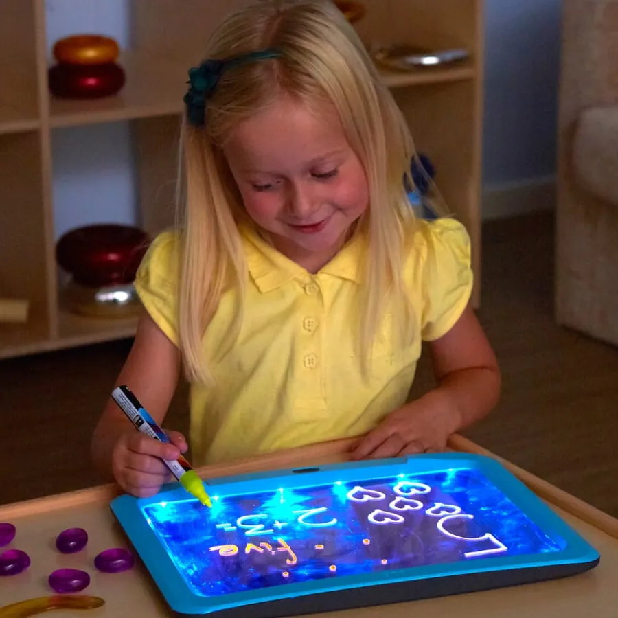 New Illuminated Mark Making Writing Boards 4pk Technology|Glow Resources