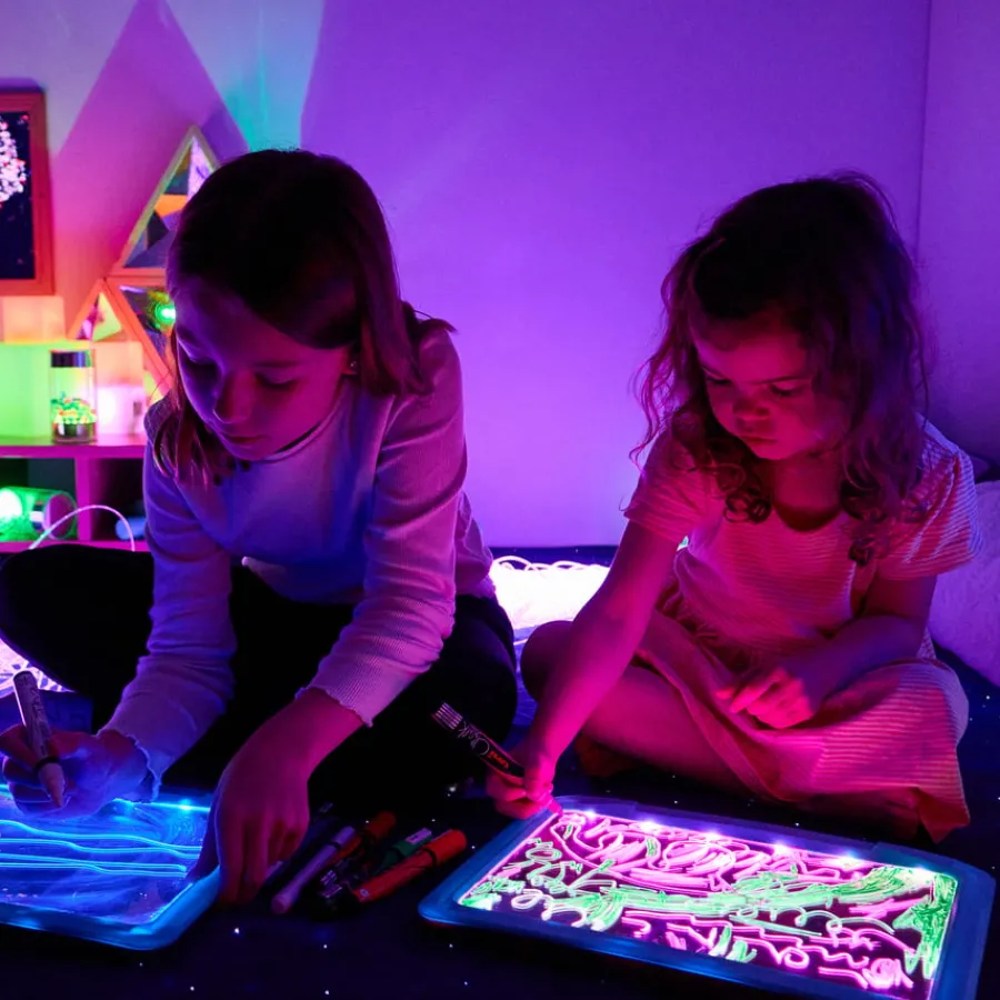 New Illuminated Mark Making Writing Boards 4pk Technology|Glow Resources