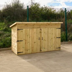 Online Large Double Door Outdoor Wooden Storage Shed Furniture|Outdoor Storage