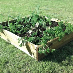 New Large Square Wooden Grow Bed Composting, Soil, Seeds And Potting|Grow Beds And Planters