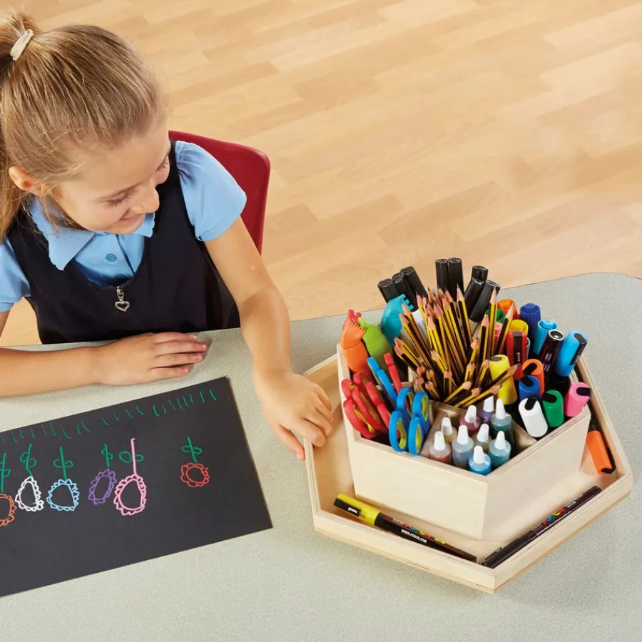 Sale Lazy Susan Wooden Classroom Tidy Desktop Storage|Office Storage