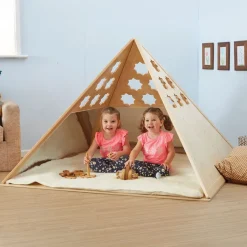 Discount Learning Location Wooden Pyramid Den Dens|Dens & Play Equipment