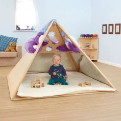 Discount Learning Location Wooden Pyramid Den Dens|Dens & Play Equipment