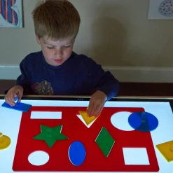 Best Lightbox Acrylic Shape Sorting Board Space, Shape & Measure|Glow Resources