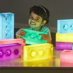 Sale Light Up Glow Construction Bricks 12pk Light Up Learning|Shop The Full Range