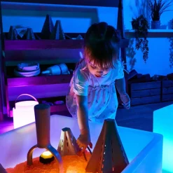 Outlet Light Up Messy Pit Collection & Glow Cubes Outdoor Sand & Water|Trays & Tables