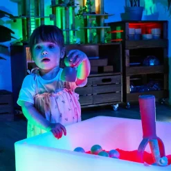 Outlet Light Up Messy Pit Collection & Glow Cubes Outdoor Sand & Water|Trays & Tables