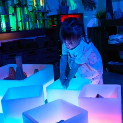 Outlet Light Up Messy Pit Collection & Glow Cubes Outdoor Sand & Water|Trays & Tables