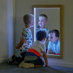 Online Light Up Rectangle Mirror W60 x L80cm Light Up Learning|Early Years & Nursery