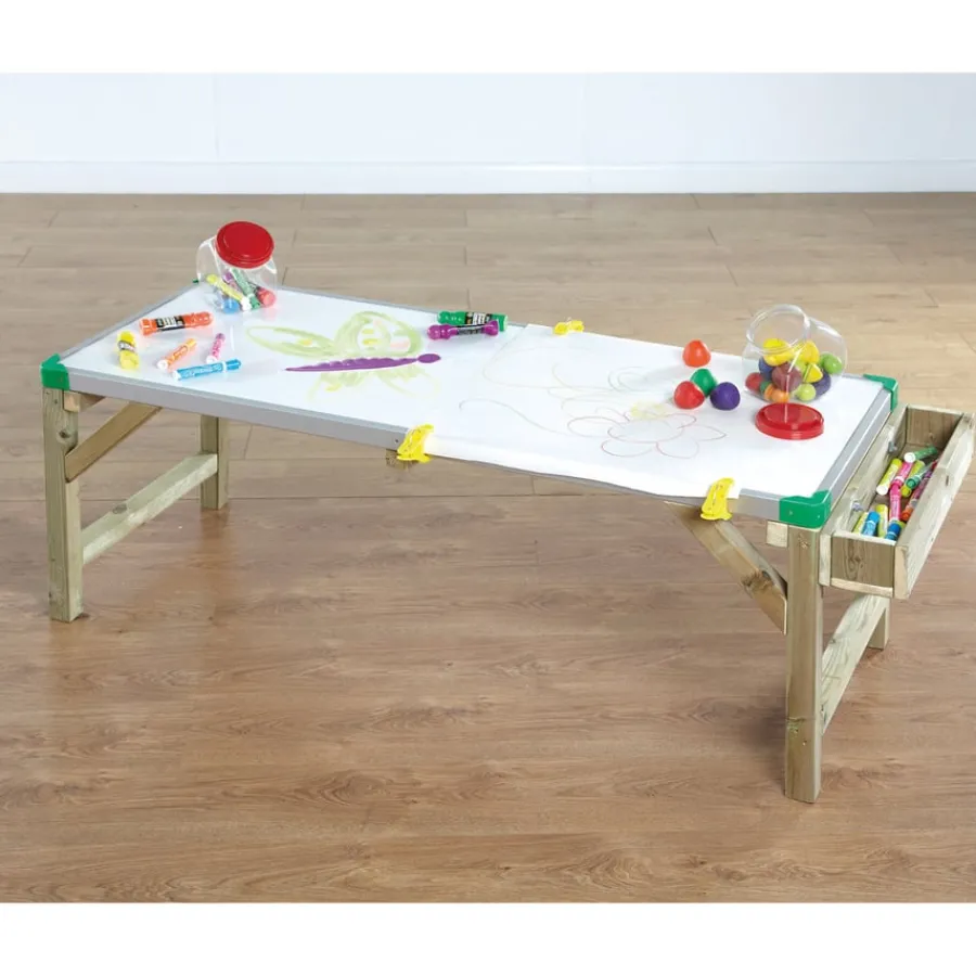 Low Outdoor Whiteboard Mark Making Table Whiteboards|Outdoor Art