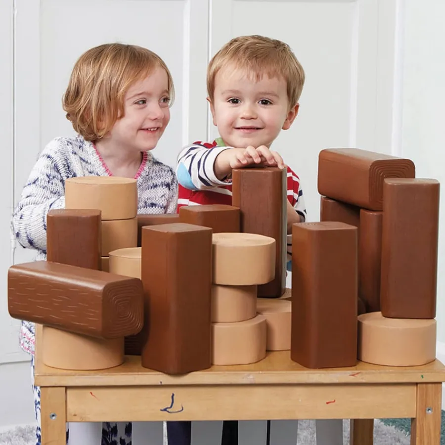 Hot Lumberjack Construction Logs 30pk Building Bricks & Blocks|Builders Role Play