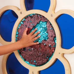 Mark Making Sequin and Mirror Daisy Frames Early Years & Nursery|Gross & Fine Motor Skills