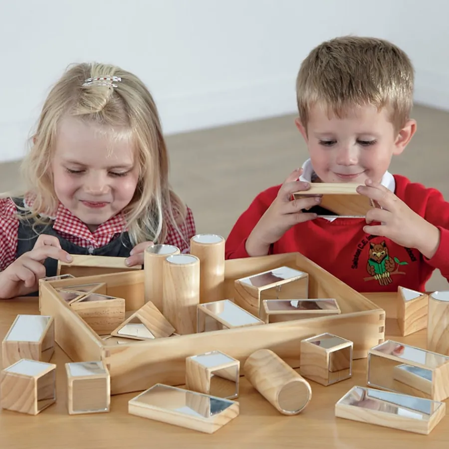 Clearance Marvellous Mirror Construction Blocks 25pk Early Years & Nursery|Furniture