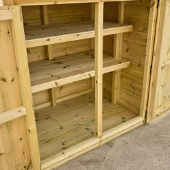 New Medium Outdoor Storage Shed with Shelving Furniture|Outdoor Storage