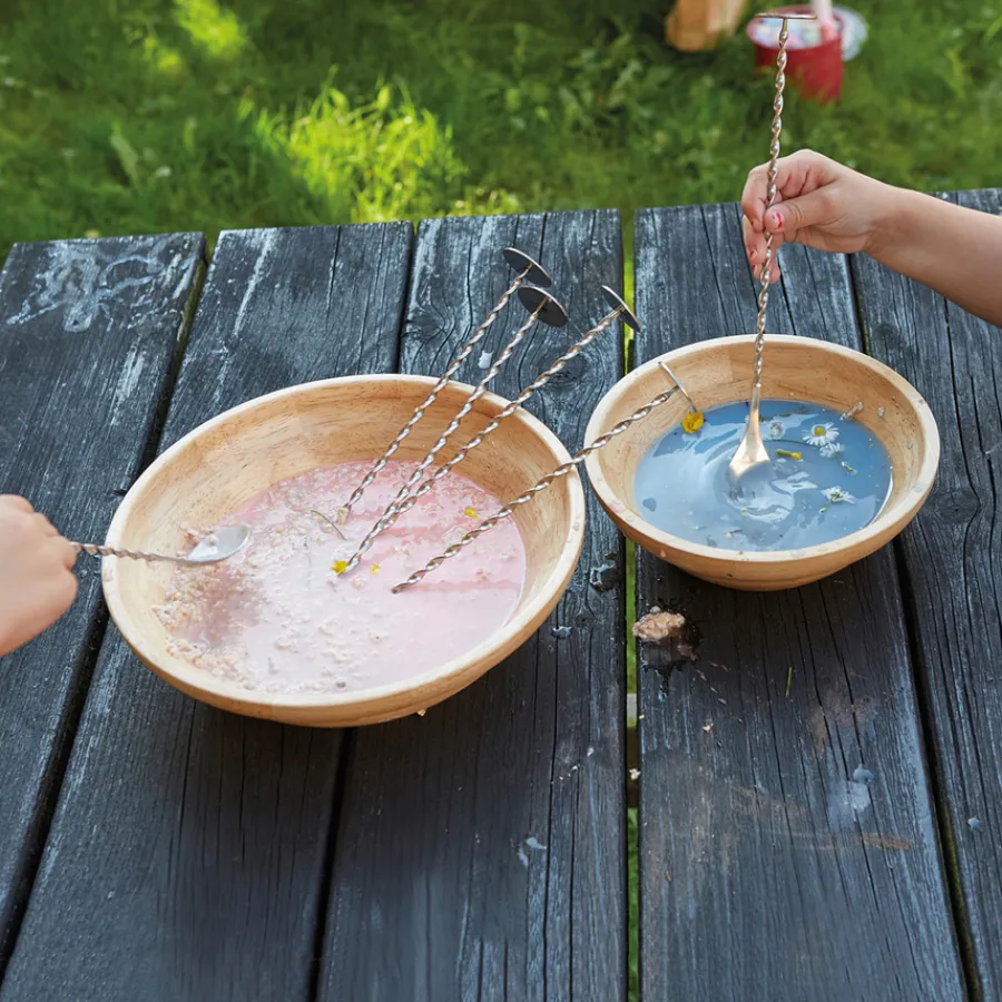 Hot Metallic Fine Motor Spoon Collection 6pcs Outdoor Sand & Water|Sand & Accessories