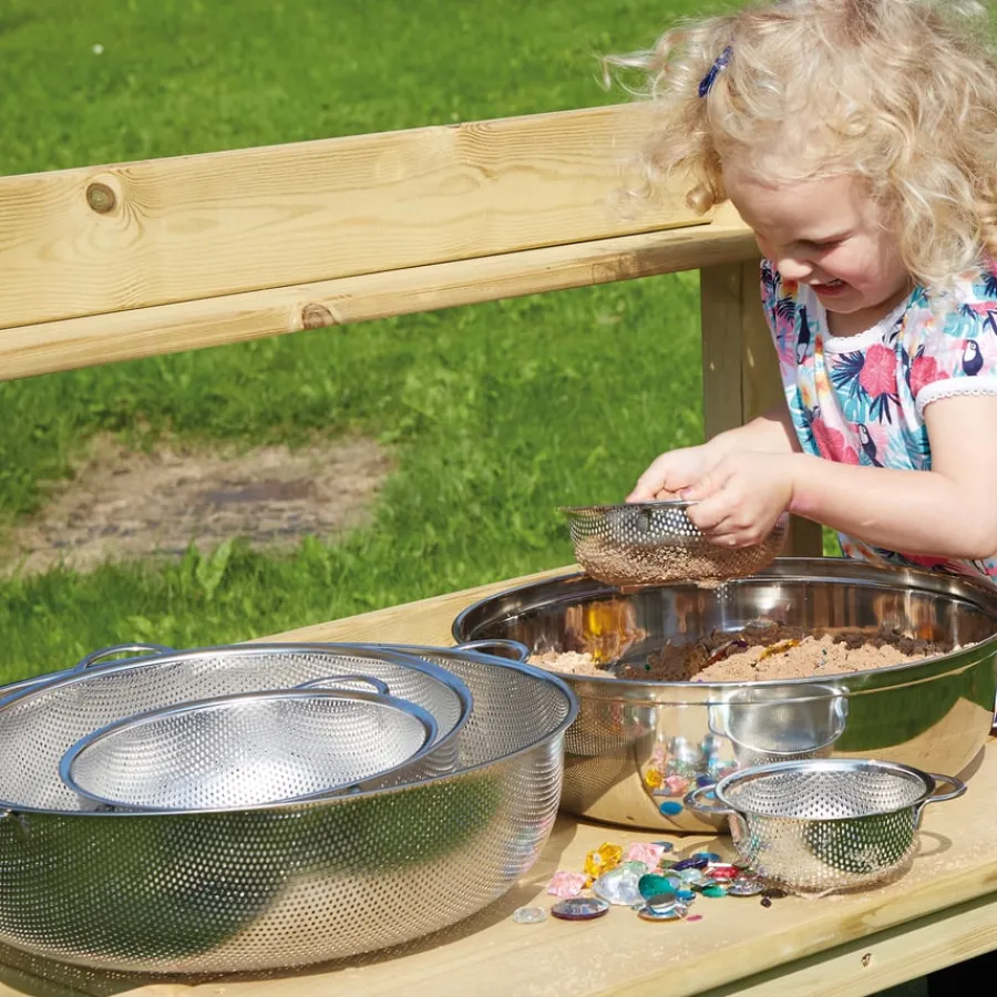 Hot Metal Nesting Colander Collection 4pcs Outdoor Sand & Water|Sand & Accessories
