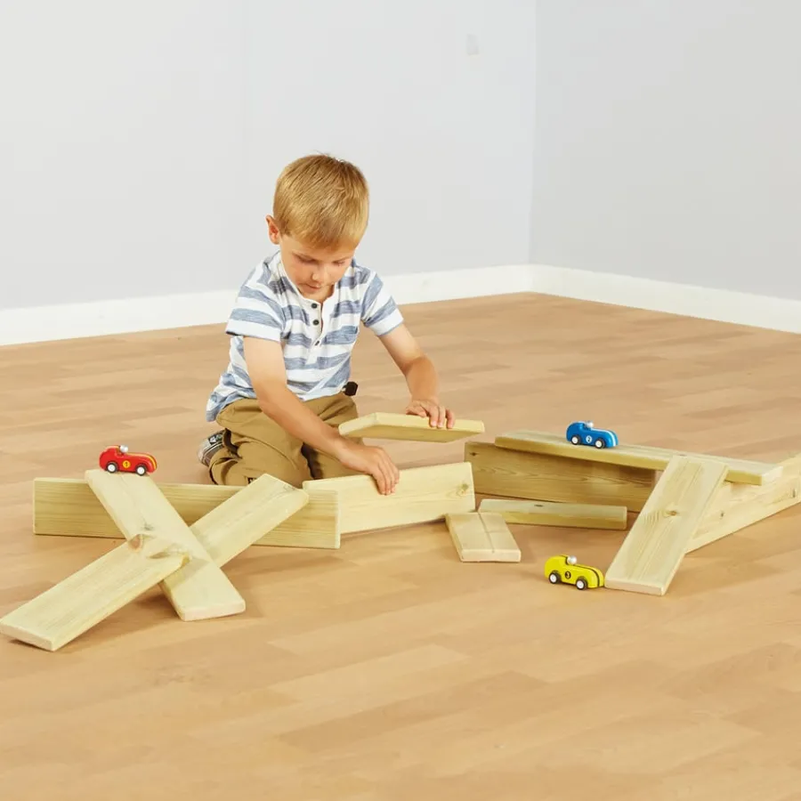 Online Mini Wooden Plank Collection 12pk Construction|Loose Parts