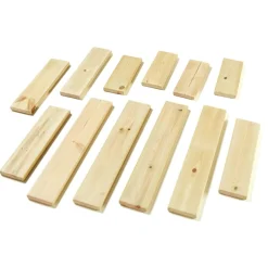 Online Mini Wooden Plank Collection 12pk Construction|Loose Parts