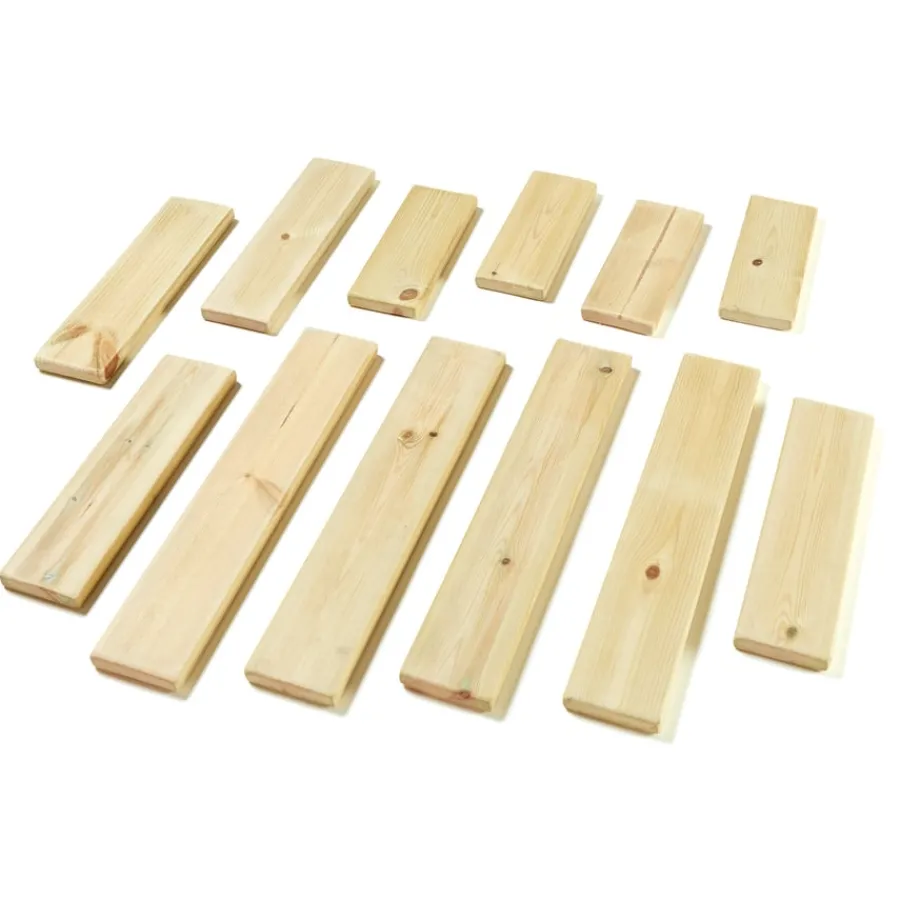 Online Mini Wooden Plank Collection 12pk Construction|Loose Parts