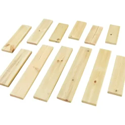 Online Mini Wooden Plank Collection 12pk Construction|Loose Parts
