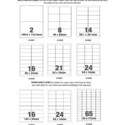 New Multi-Printer Labels 100pk Own Brand Stationery|Tts Brand