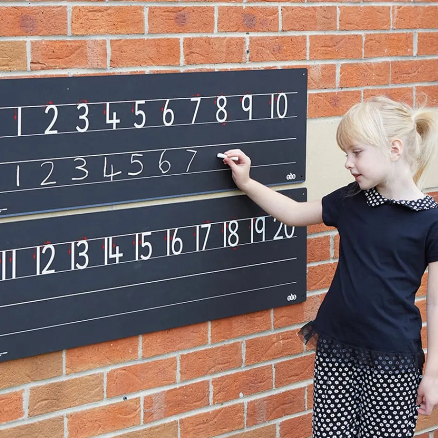 Outdoor Chalkboard Number Line Maths, Literacy & Communication|Exploring Numbers