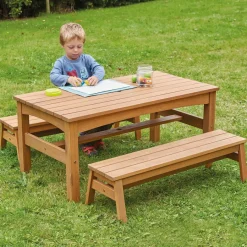 Best Outdoor Children’s Low Table & Benches Set Benches & Picnic Benches|Outdoor Furniture