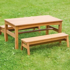 Best Outdoor Children’s Low Table & Benches Set Benches & Picnic Benches|Outdoor Furniture