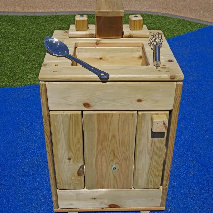 Outdoor Wooden Role Play Kitchen Kitchens & Accessories|Shopping & Food