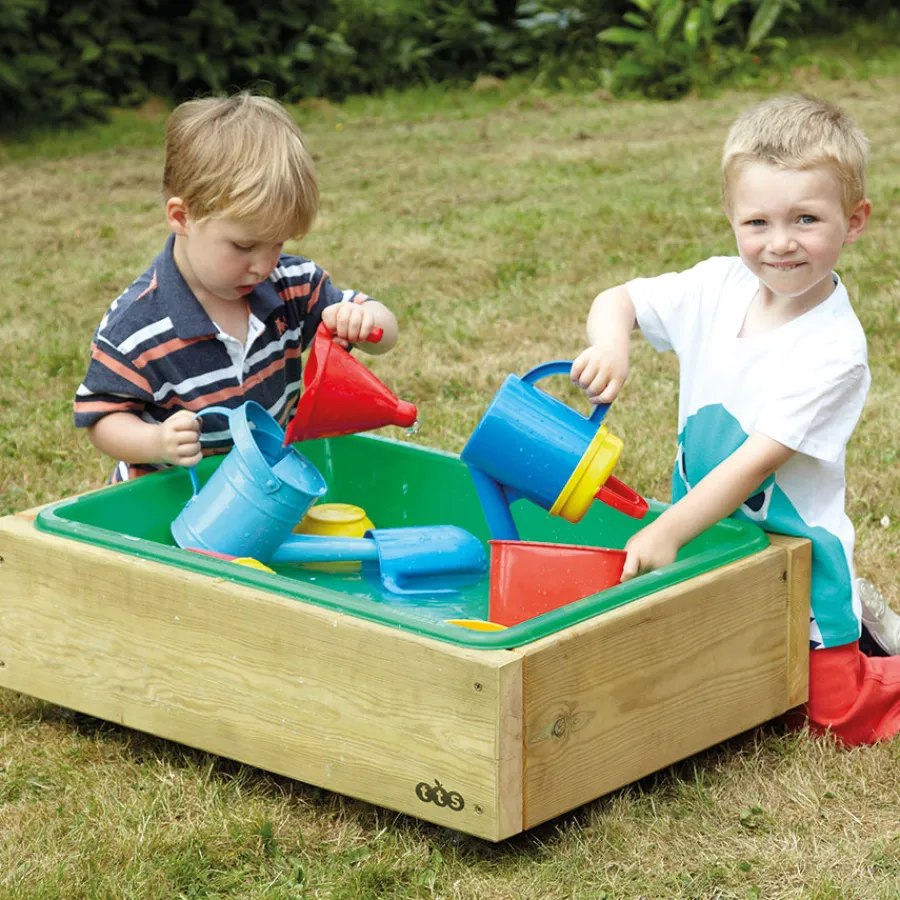 Online Outdoor Wooden Sand & Water Wheelie Box H28xL75xD54cm Outdoor Sand & Water|Early Years & Nursery