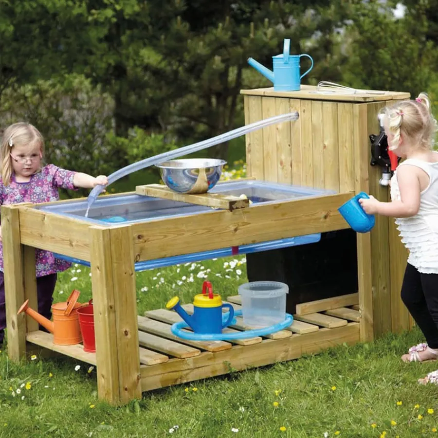 Outlet Outdoor Wooden Water Pump Station H100 x W77 x D140cm Outdoor Sand & Water|Trays & Tables