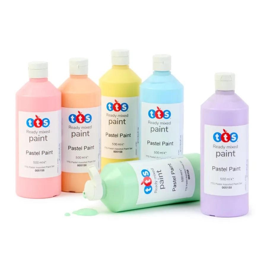 Online Pastel Ready Mixed Paint 500ml 6pk Art|Festivals & Celebrations